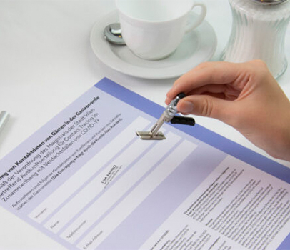Pocket stamps as optimal solution for mandatory registration in bars and restaurants Pocket stamps as optimal solution for mandatory registration in bars and restaurants
