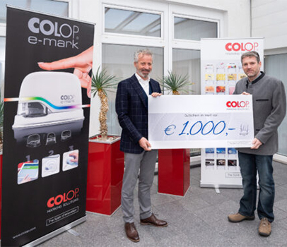 COLOP donates €1,000 to Welser Tafel COLOP donates €1,000 to Welser Tafel