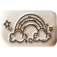 Ladot stone - medium - Rainbow