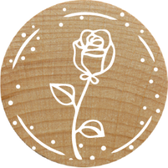 Woodies Stamp - Rose