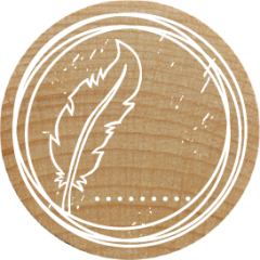 Woodies Stamp - Feather