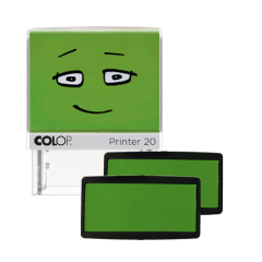 Spare Pad - smooth green - 2 pieces