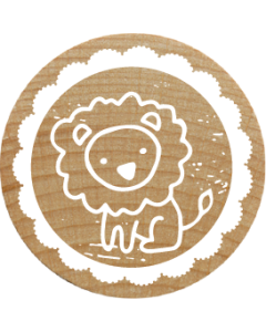 Woodies Stamp - Lion