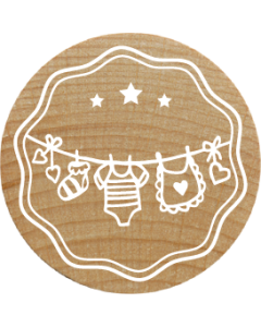 Woodies Stamp - Clothes line