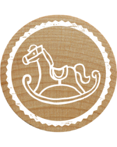 Woodies Stamp - Rocking horse