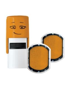 Spare Pad - shiny orange - 2 pieces - round