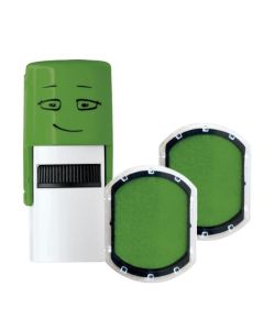Spare Pad - smooth green - 2 pieces - round