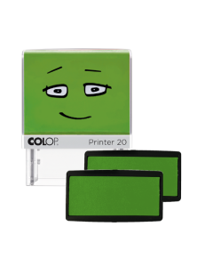 Spare Pad - smooth green - 2 pieces