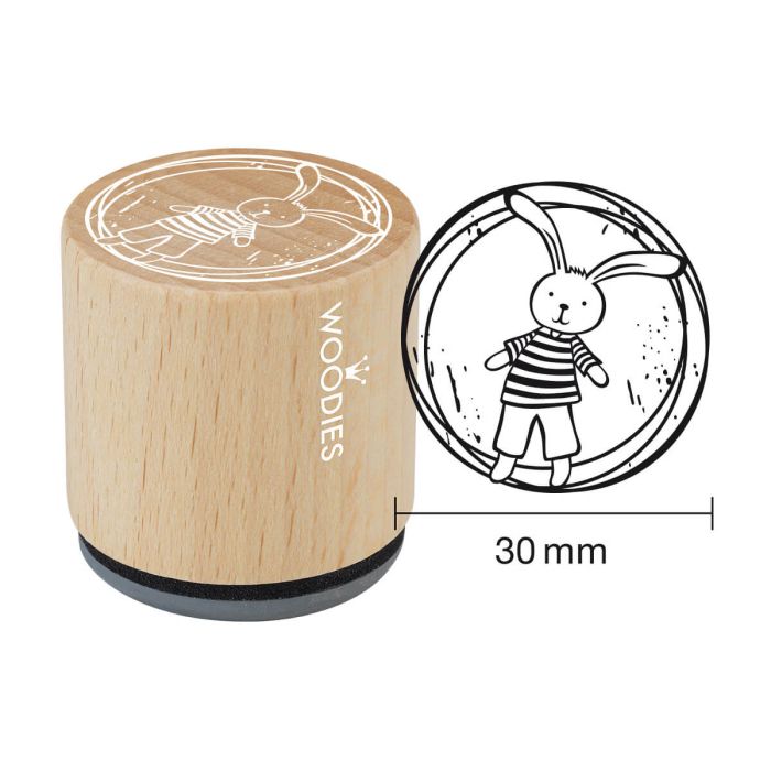 Woodies Rubber Stamp - Bunny